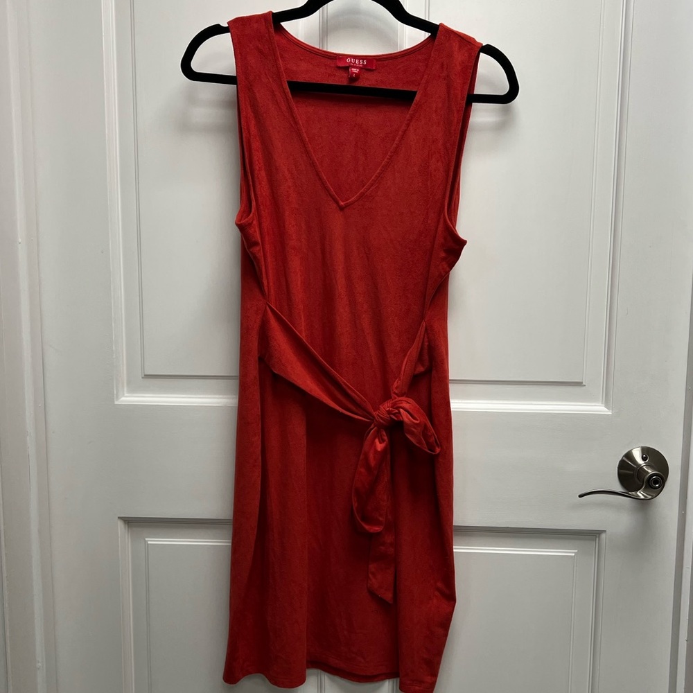Guess Red Sleeveless Dress